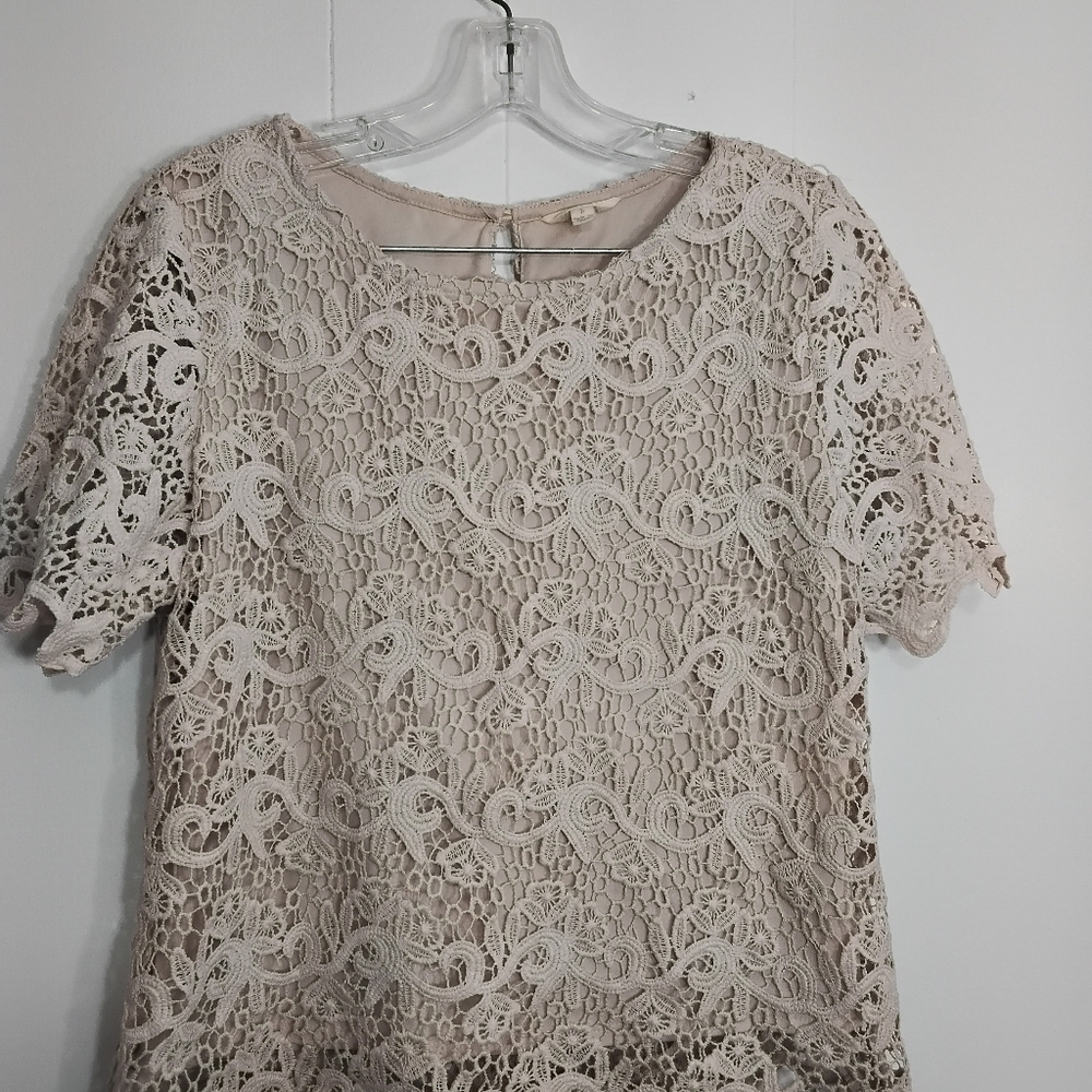 Adiva Lace Top in Soft Blush